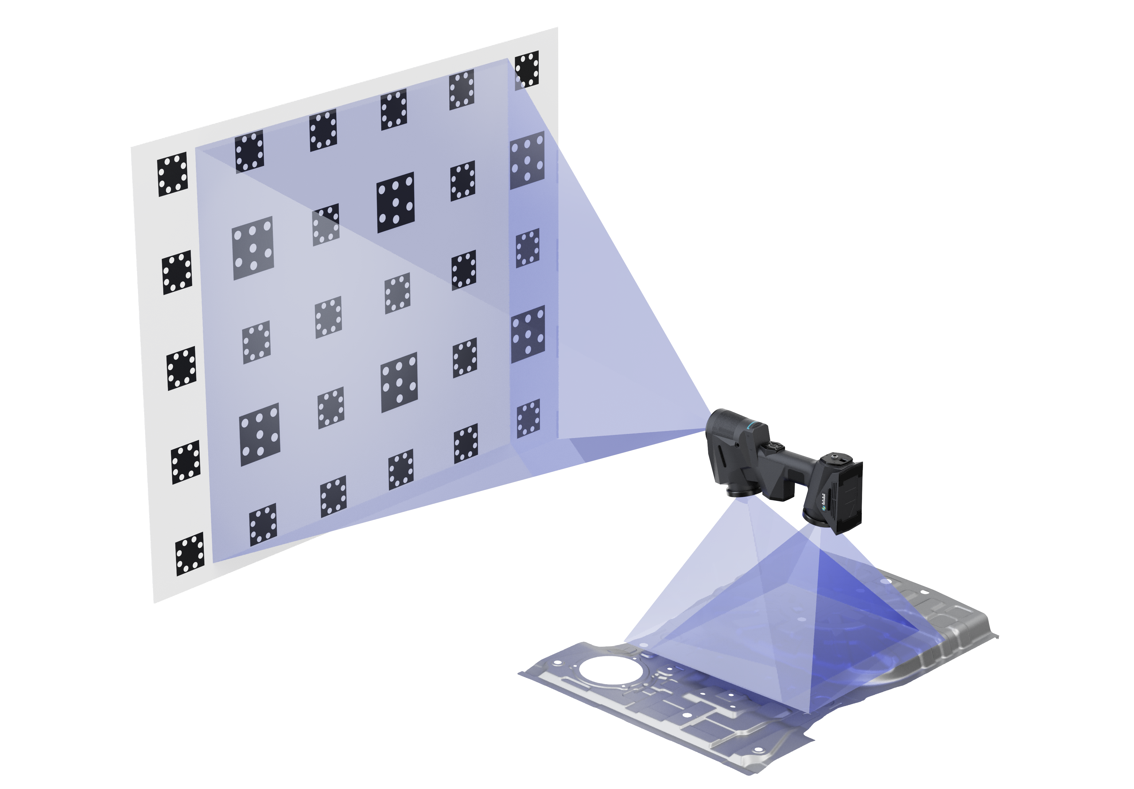 MarvelScan智能反向定位藍色激光3D掃描儀